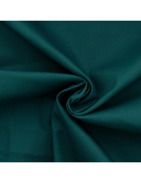 Stretch cotton gabardine fabric - Petrol blue