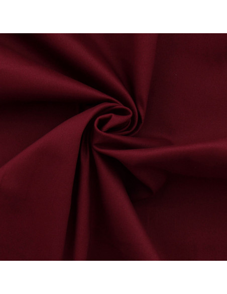 Stretch cotton gabardine fabric - Bordeaux