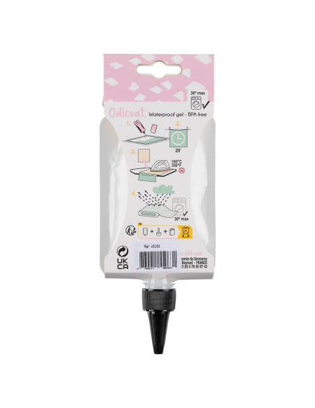 Coated fabric effect gel pocket Odicoat