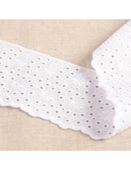 Noémie Flower English Embroidery - White