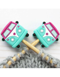 Stitch stoppers for knitting needles - Van