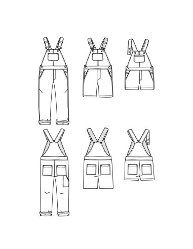 Lyon Mum Overalls Pattern - Ikatee