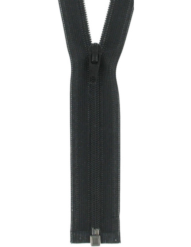 Super fine separable nylon zipper - Black