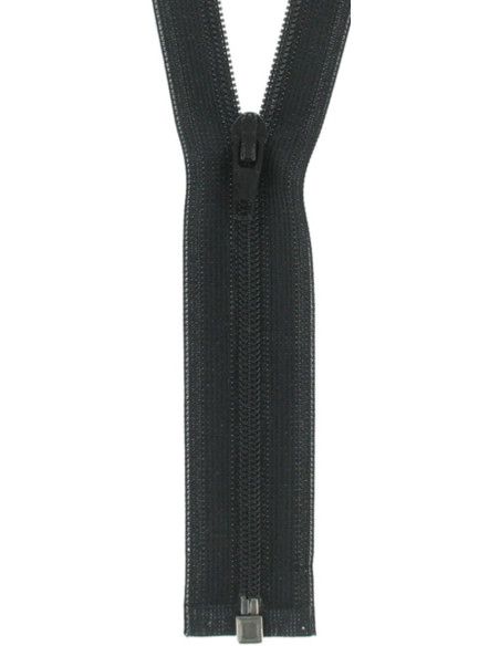 Super fine separable nylon zipper - Black