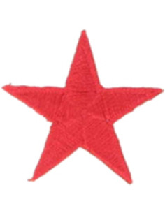 Red star iron-on patch