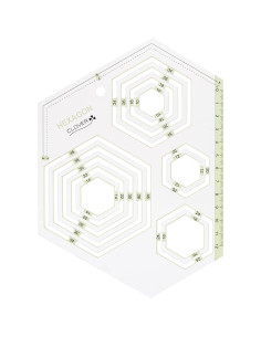 Clover hexagon patchwork template 2