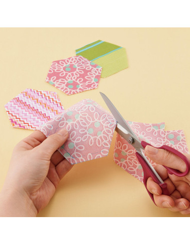 Clover hexagon patchwork template
