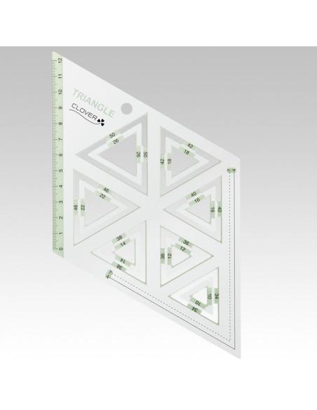 Clover triangle patchwork template
