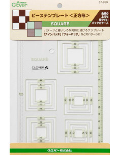 Clover square patchwork template