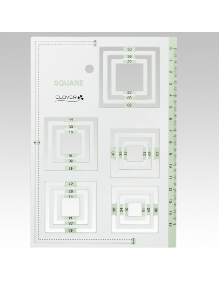 Clover square patchwork template