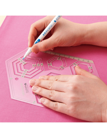 Clover square patchwork template
