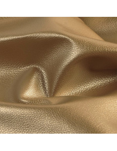 Karla Star faux leather coupon 140 cm x 50 cm - Dark metallic gold 2