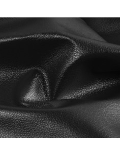 Karla Star faux leather piece 140 cm x 50 cm - Metallic Black 2