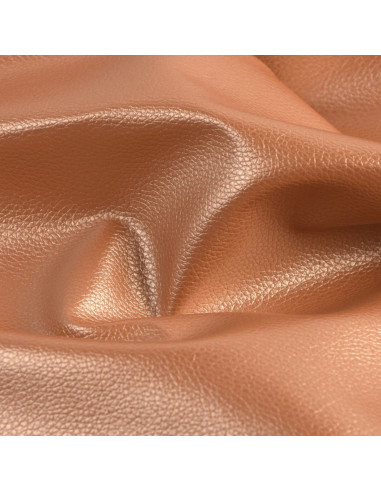 Karla Star faux leather piece 140 cm x 50 cm - Metallic iced brown