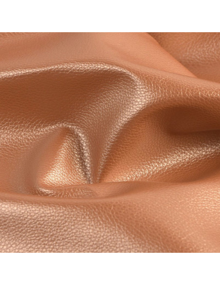 Karla Star faux leather piece 140 cm x 50 cm - Metallic iced brown