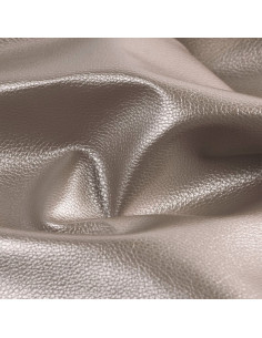 Karla Star faux leather coupon 140 cm x 50 cm - Metallic Taupe 2