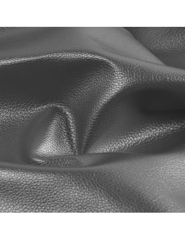Karla Star faux leather fabric 140 cm x 50 cm - Metallic Gray