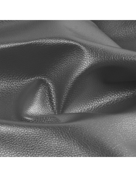 Karla Star faux leather fabric 140 cm x 50 cm - Metallic Gray