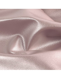 Karla Star faux leather fabric piece 140 cm x 50 cm - Metallic Pink 2