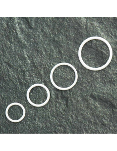 Metal ring for bra - White