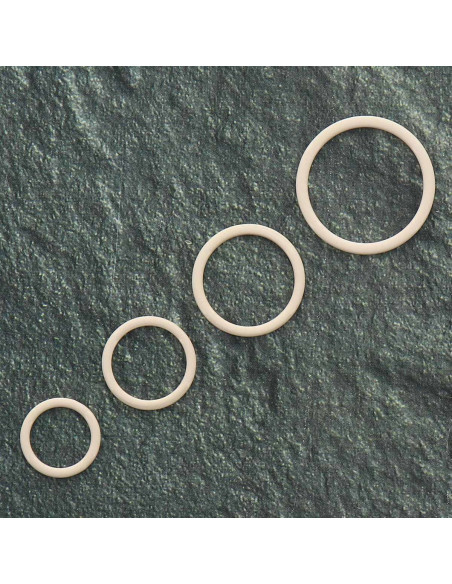 Metal ring for bra - Nude