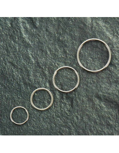 Metal ring for bra - Silver