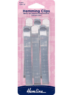 Graduated hem clips