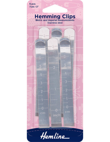 Graduated hem clips