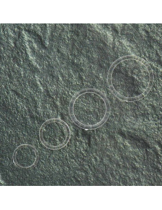 Transparent ring for bra