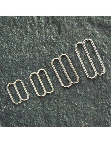 Metal adjuster for bra - Silver