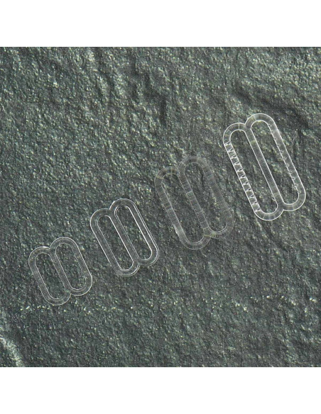 Transparent bra strap adjuster