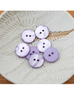 Sparkle Button 2 Holes - Lilac