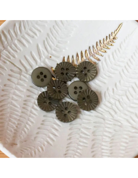 4-hole daisy button - Khaki