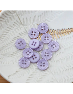 4-hole daisy button - Lilac