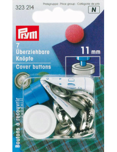 Box of 7 buttons to cover with 11 mm tool