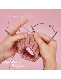 addiCraSyTrio Unicorn Long needle set 2