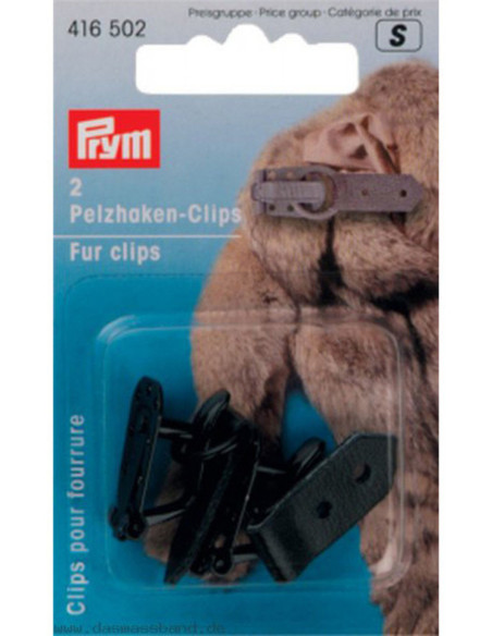 Fur coat clips - Black