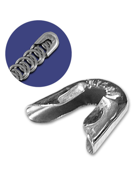 Set of 50 metal tips for spiral boning
