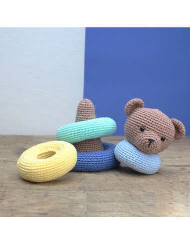Crochet Kit - Stackable Bear Toy