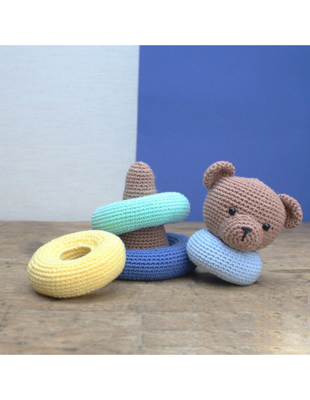 Crochet Kit - Stackable Bear Toy