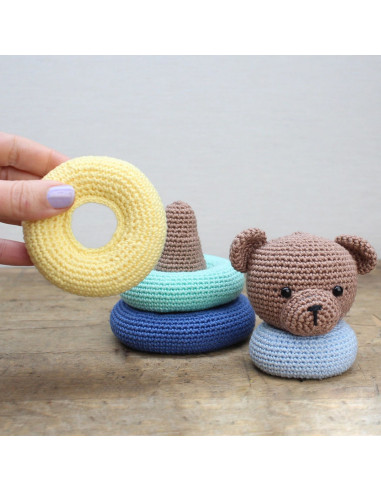 Crochet Kit - Stackable Bear Toy