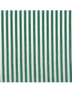 Cotton poplin fabric - Wide stripes - Dark green 2