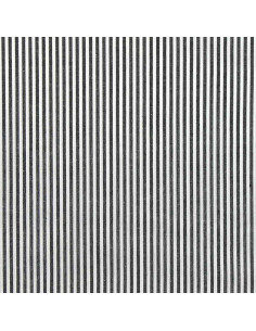 Cotton poplin fabric - Fine stripes - Dark gray 2