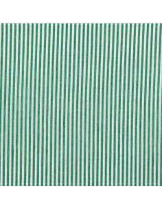 Cotton poplin fabric - Fine stripes - Dark green 2