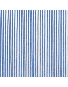 Cotton poplin fabric - Fine stripes - Blue 2