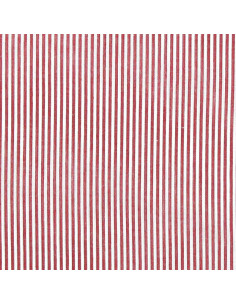 Cotton poplin fabric - Fine stripes - Red 2
