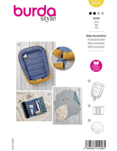 Baby accessories pattern - Burda 5834