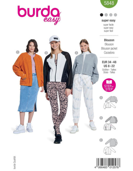 Jacket pattern - Burda 5848