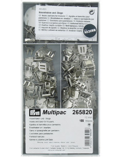 Pack of 100 staples and clips