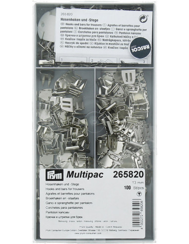 Pack of 100 staples and clips